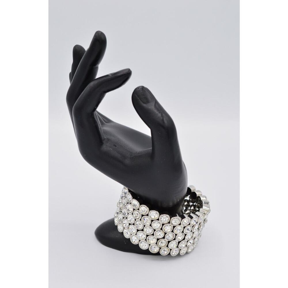 Statement Bracelet Sparkling Rhinestone Crystal S… - image 8